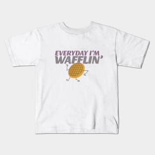 Everyday I'm Wafflin' Kids T-Shirt